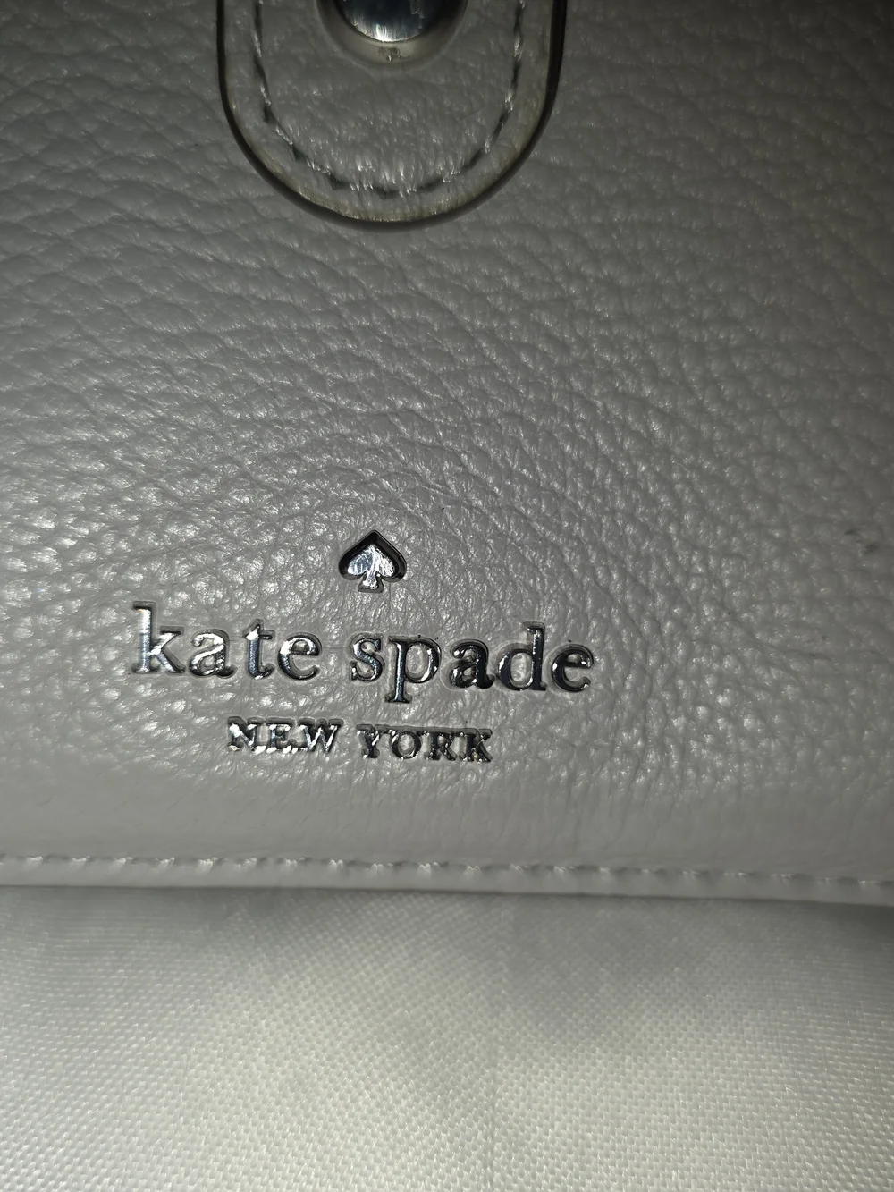 Kate Spade Gray Leather Crossbody WOC